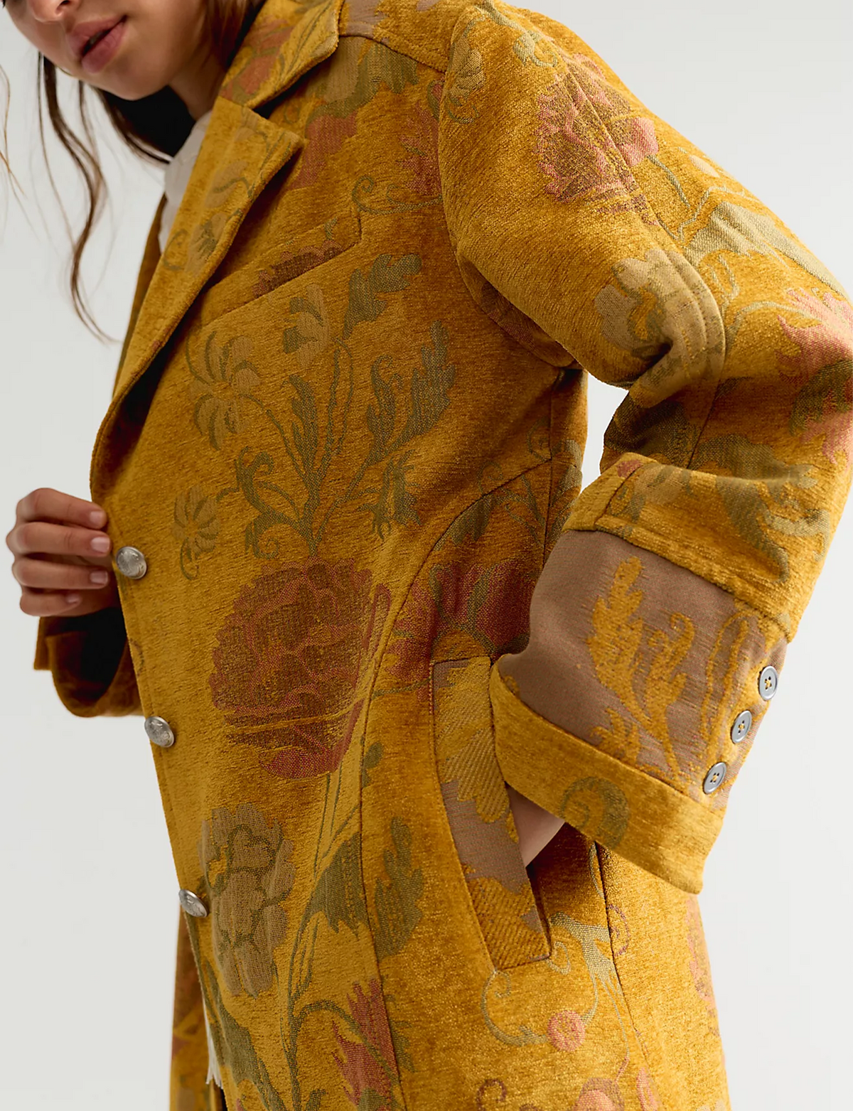 Laurel Canyon Coat, Yellow/Combo