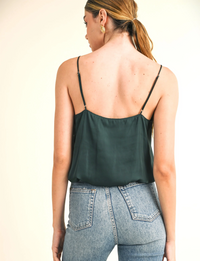 Amore Long Tank, Teal Blue