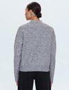 Aura Relaxed Sweater, Charcoal Diamonte