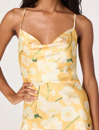 Paloma Dress, Tangerine Floral