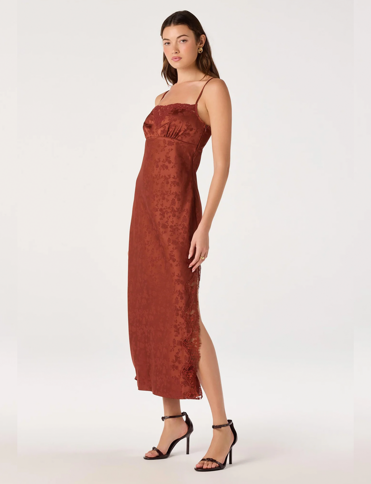 Kristian Jacquard Maxi Dress, Spice