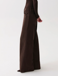 Jadyn Low Slung Corduroy Palazzo, Mocha