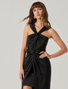 Georgiana Halter Maxi Dress, Black