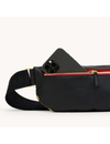 Charles Medium Crossbody, Black/Brushed Gold