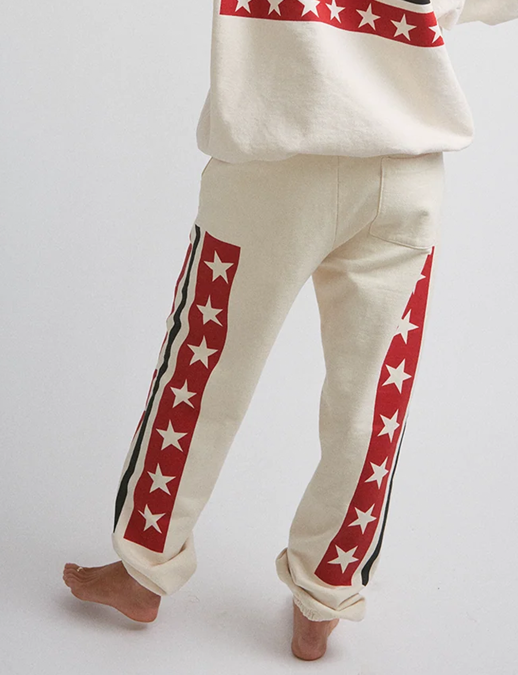 Spangled Jogger, Creme