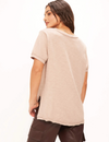 Knock Out V Neck Tee, Autumn Mink