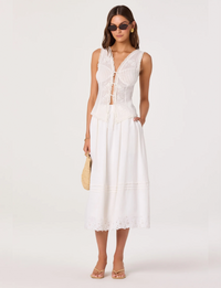 Shelly Skirt, White