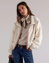 Alpine Sherpa Cardi, White Swan