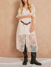 Echo Dunes Kimono, Cream