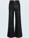 Lana High Rise Ultra Wide Leg, Coated Noir