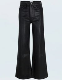 Lana High Rise Ultra Wide Leg, Coated Noir