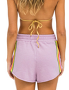 5 Stripe Women's Lounger Short, Mauve/Pink Green