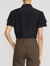 Silk Arcadia Top, Black