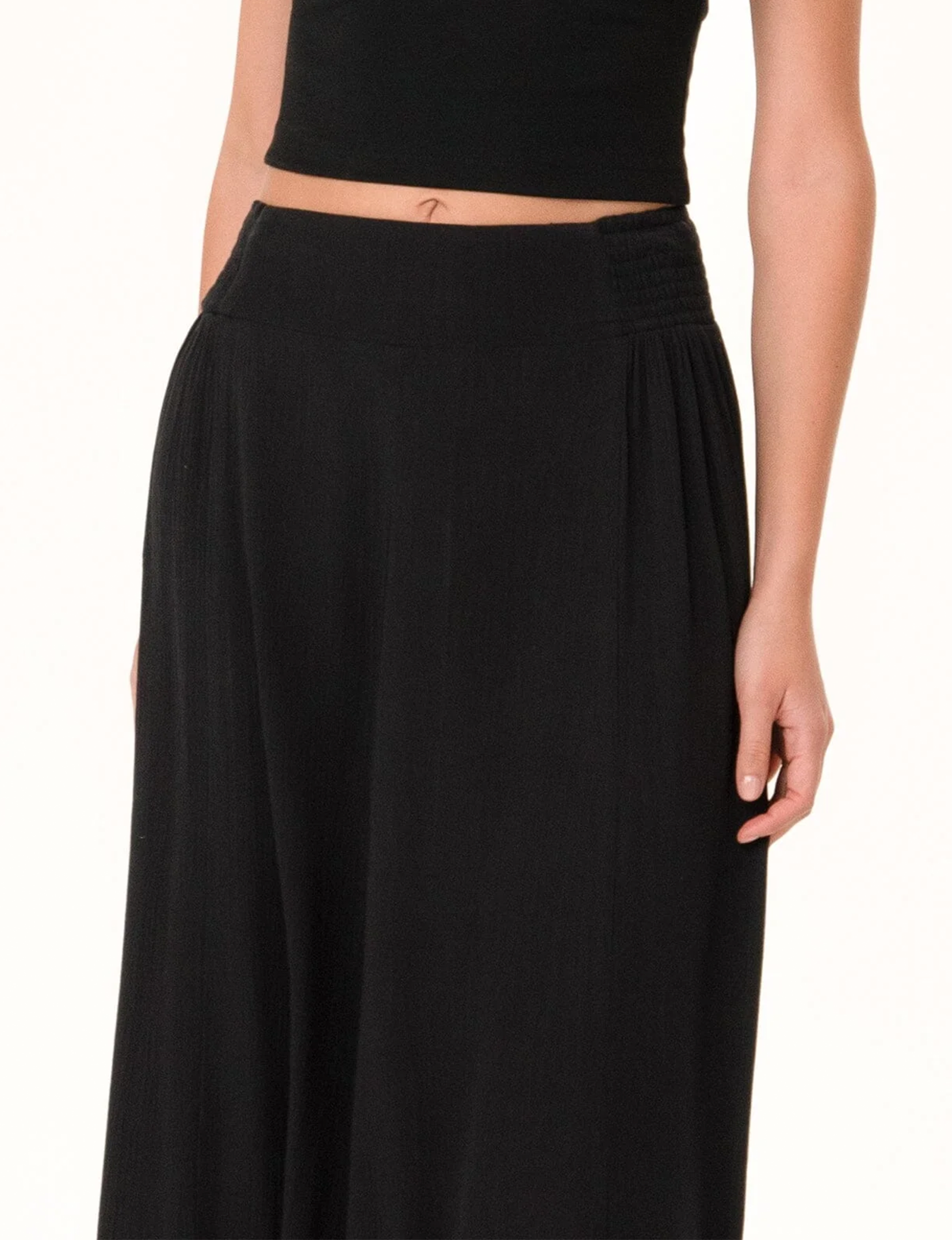 Bohemian Ruffle Skirt, Black