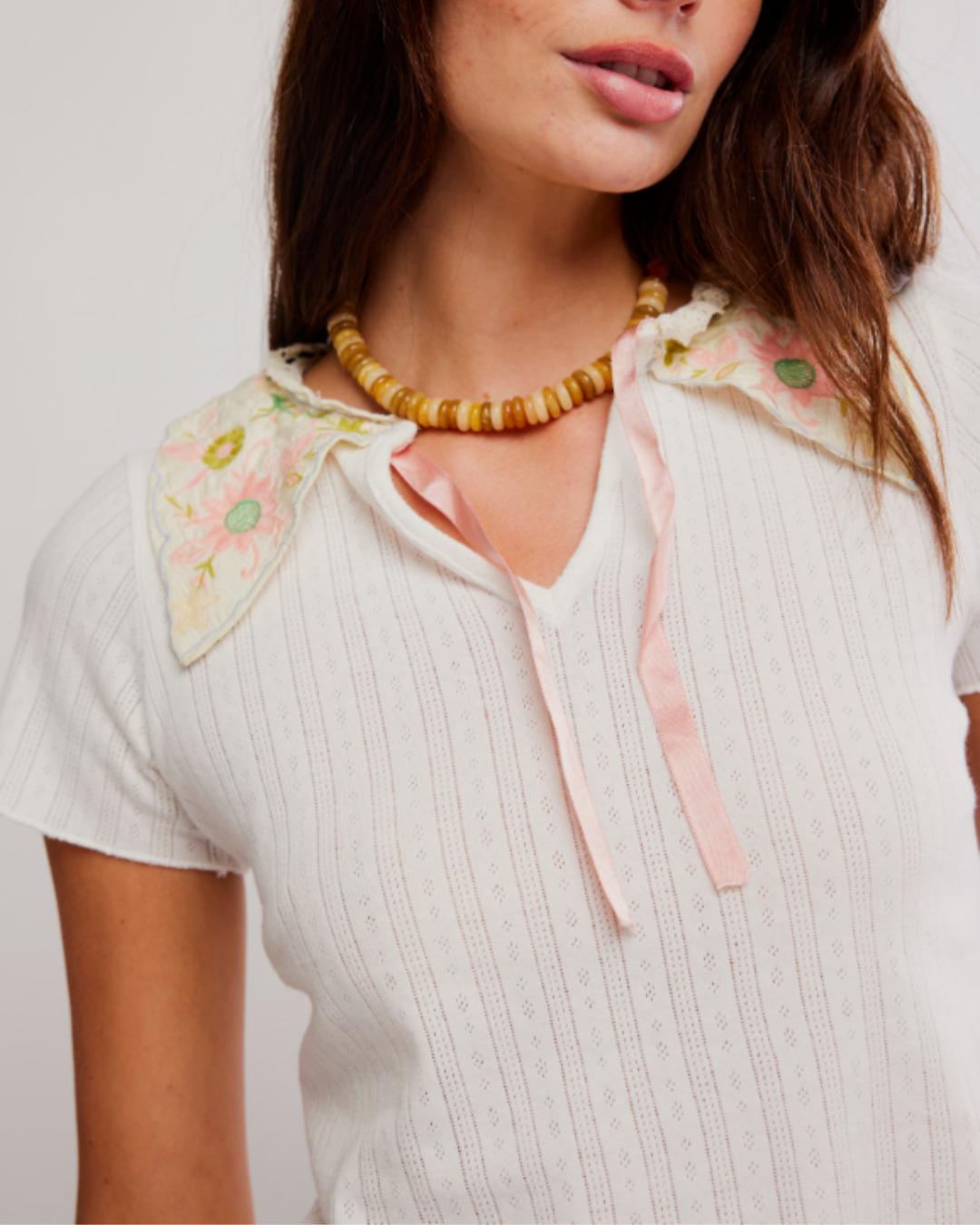 Sol Knit Tee, Clean Ivory