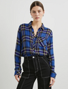 Hunter Plaid Flannel, Sapphire/Indigo