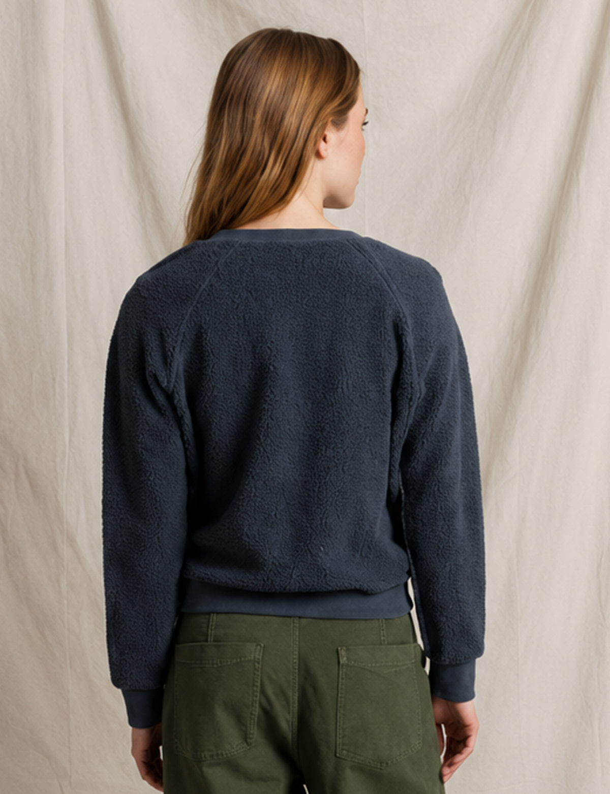 Zuri Reverse Fleece Sweatshirt, Turbulence