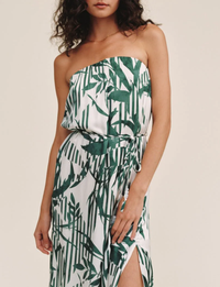 Flowy Midi Dress, Palm Paradise