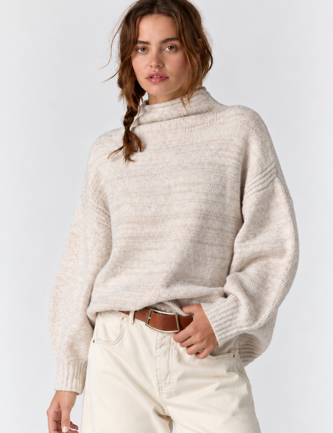 Beaumont Tunic, Feather Grey Melange