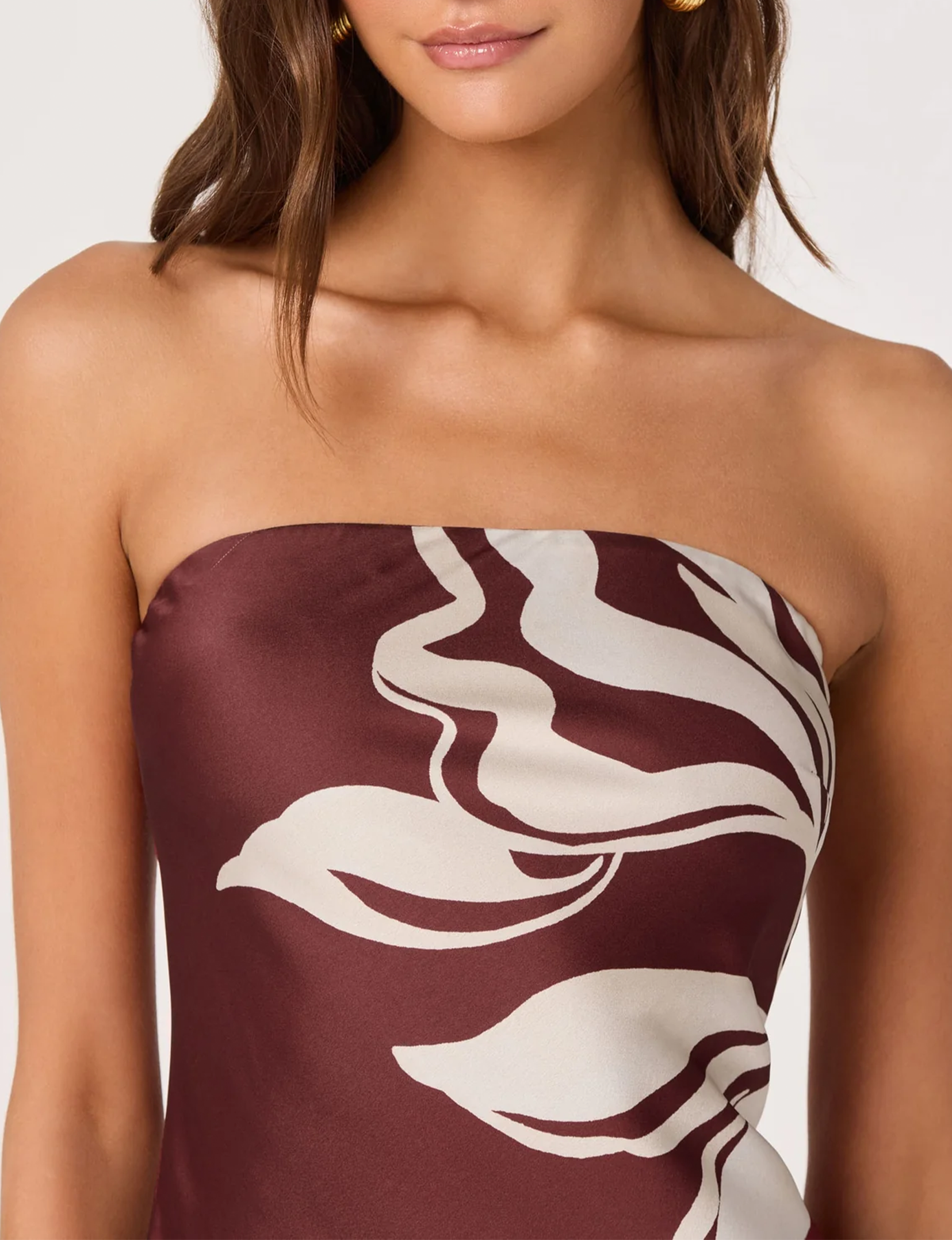 Annabeth Dress, Brown Floral