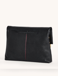 VIP Large Handbag, Black/Bushed Gold