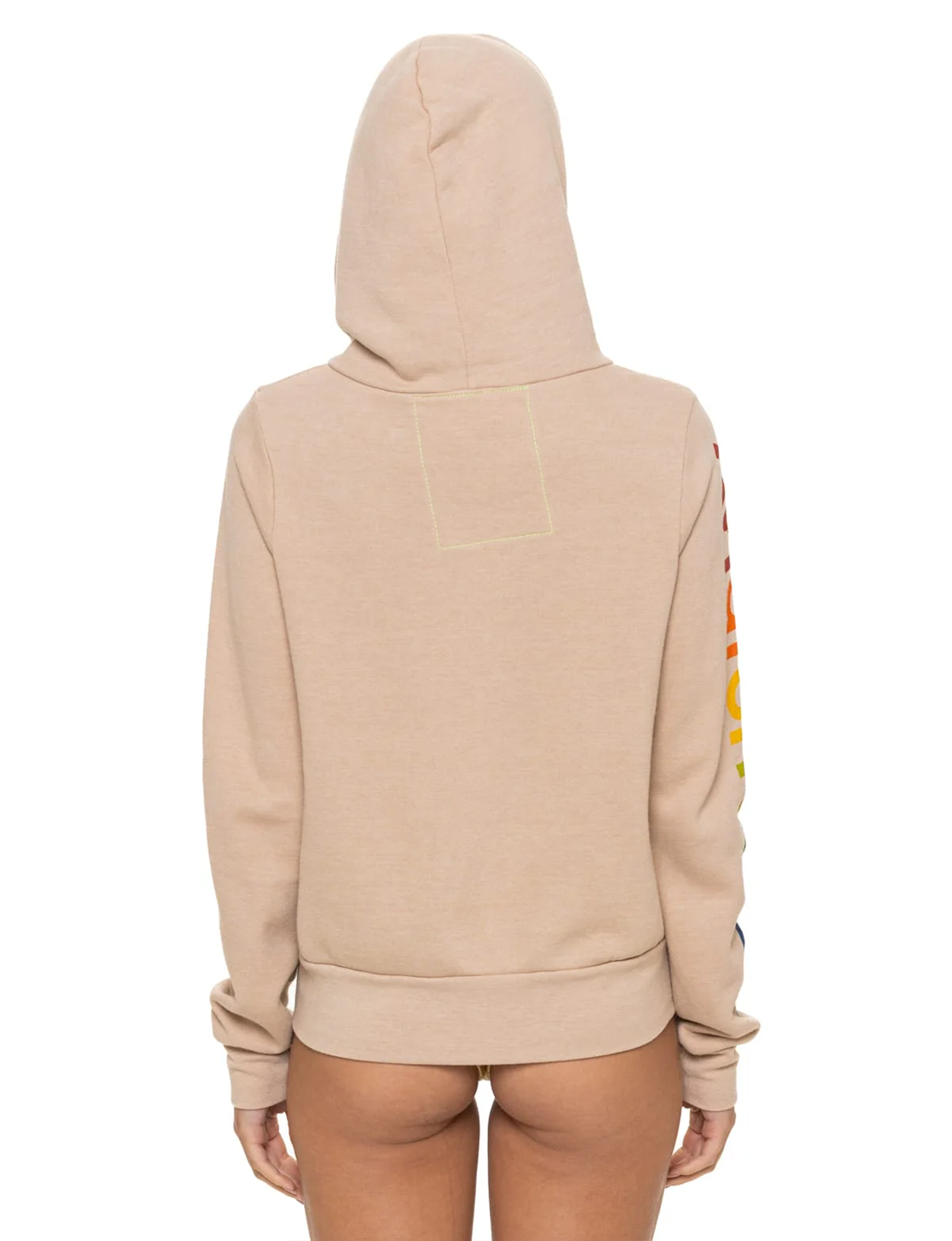 Logo Zip Hoodie, Sand