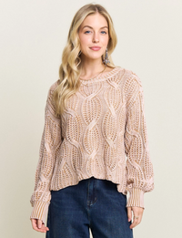 Juliet Knit Sweater, Khaki