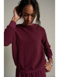 Ziggy Inside Out Sweatshirt, Dark Burgundy