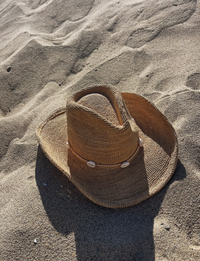 Reed Raffia Cowboy Hat, Natural