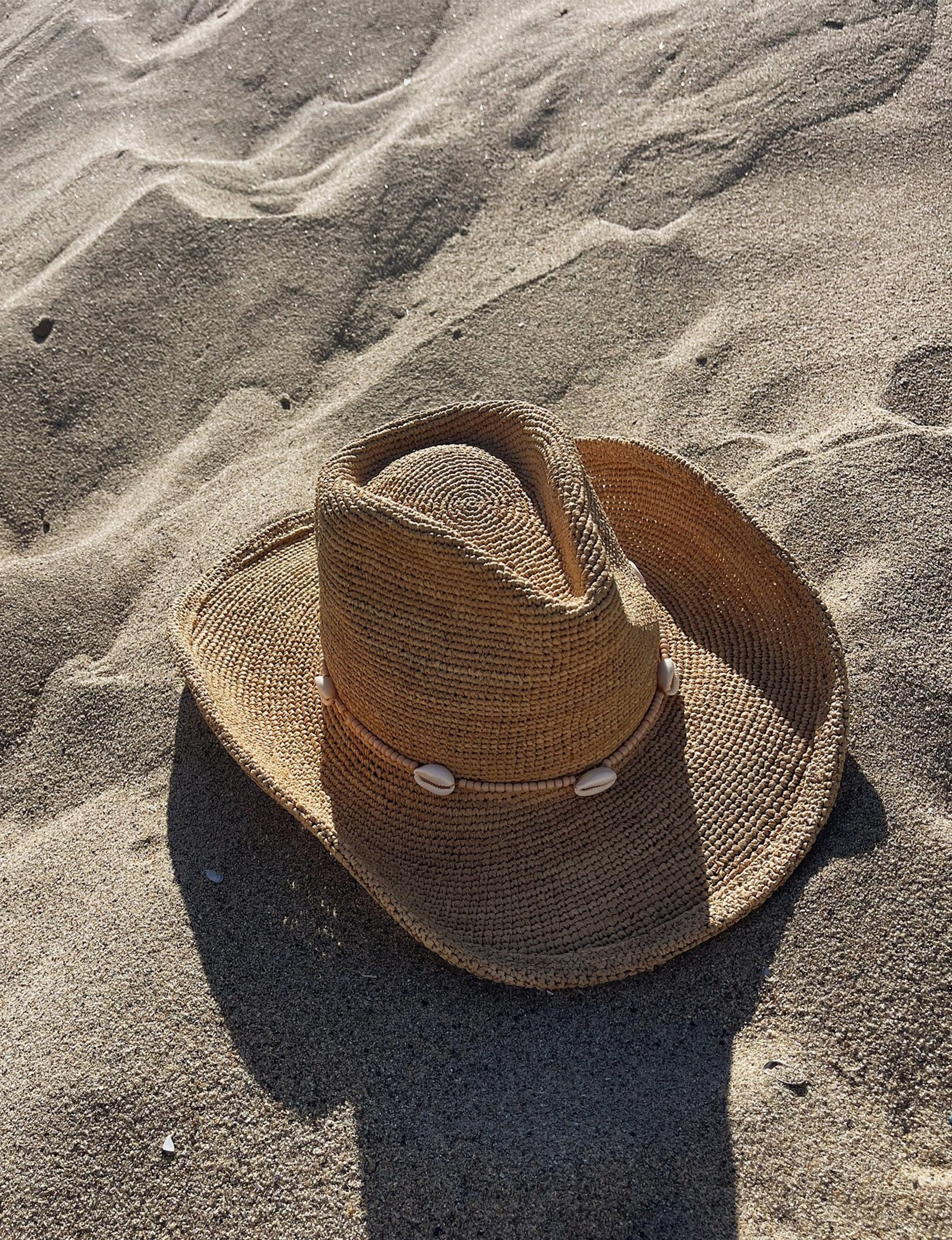 Reed Raffia Cowboy Hat, Natural