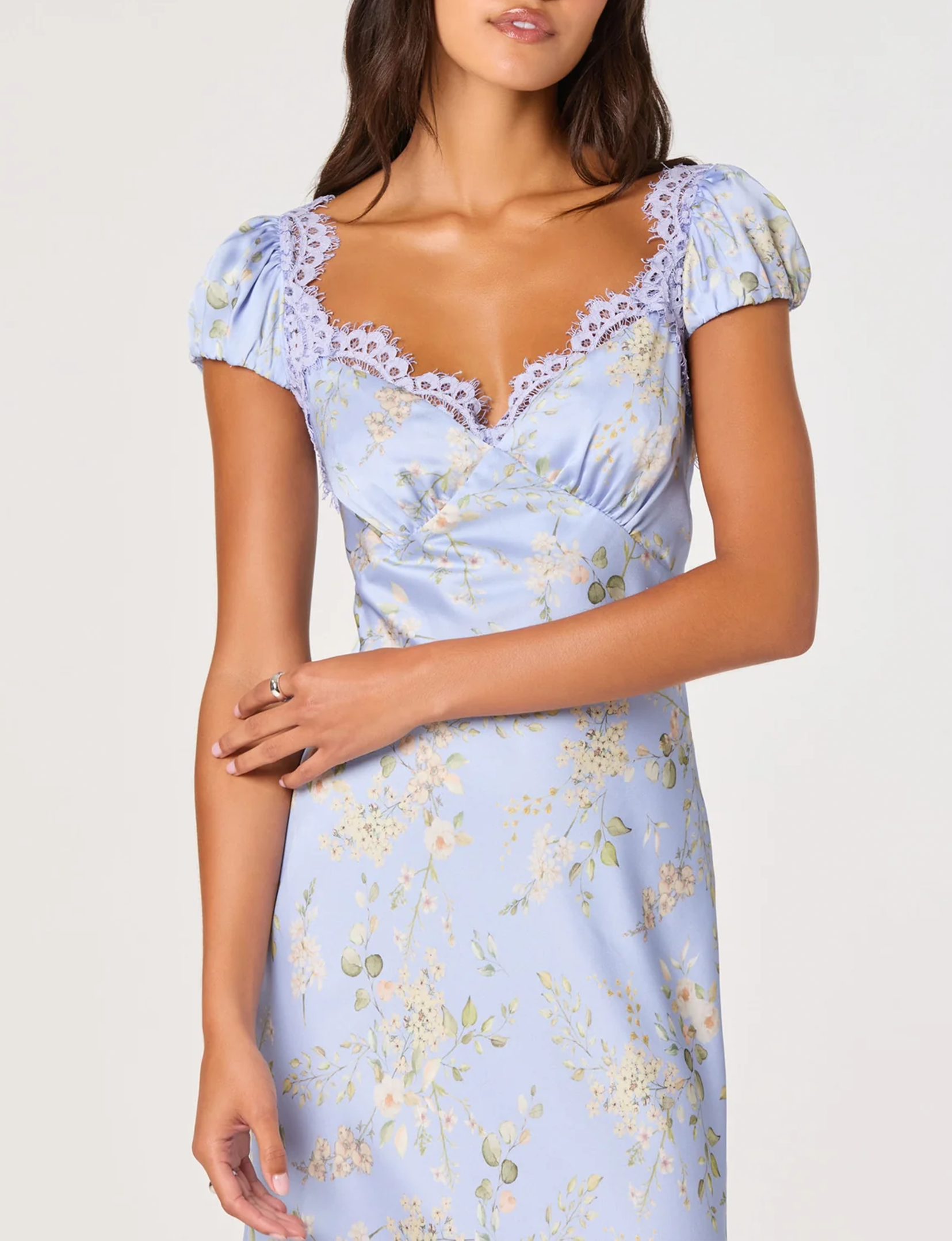 Makaela Dress, Blue Floral