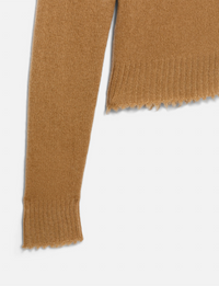 Loose Polo Cardigan, Toffee