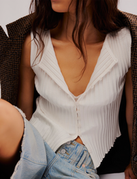 Tilly Vest, Ivory