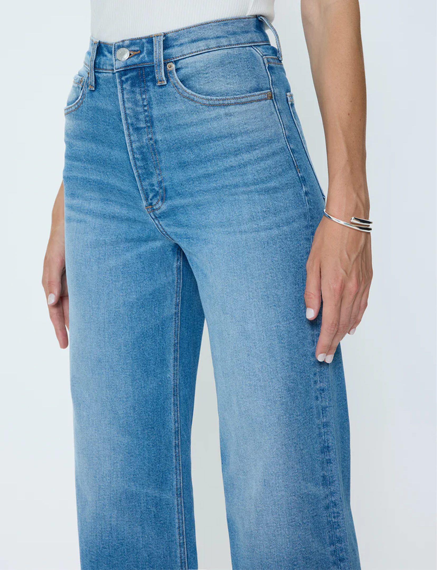 Lana Crop Wide Leg Denim, Wild Heart