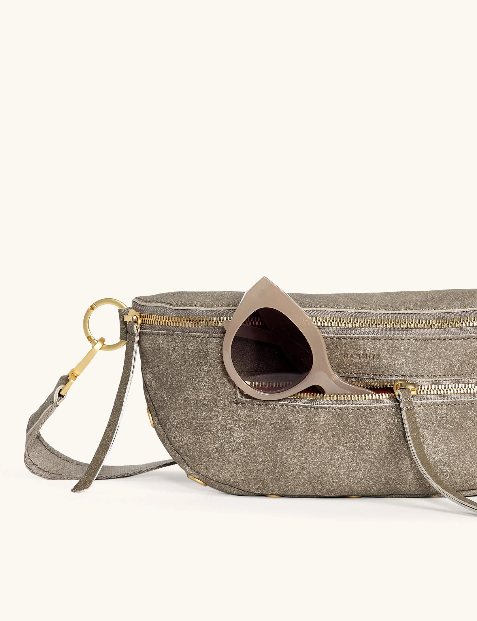 Charles Medium Crossbody, Pewter