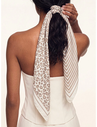 Animal Print Scarf, Neutral