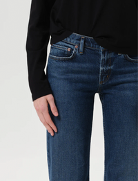 Low Rise Slim Straight Leg, Slick