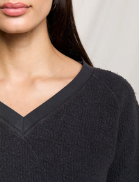 Zuri Reverse Fleece Sweatshirt, Vintage Black