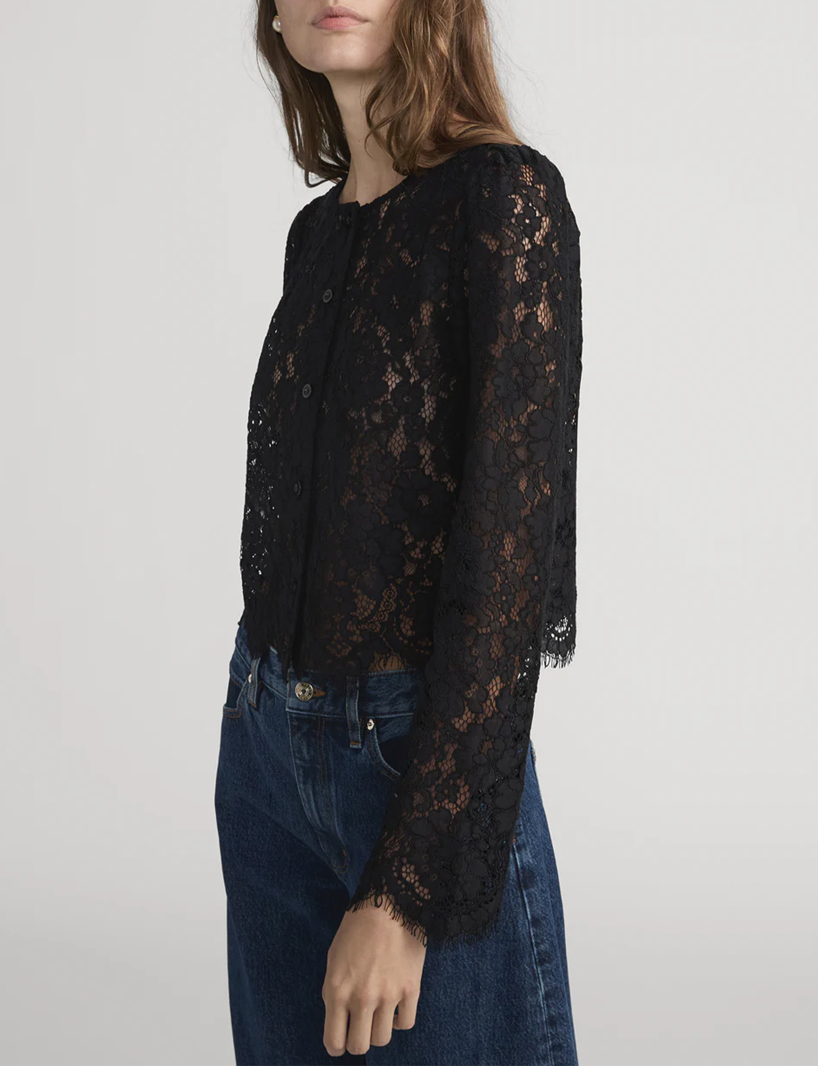 The Lace Blouse, Black