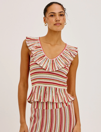 Carmelita Top, Havana Stripe