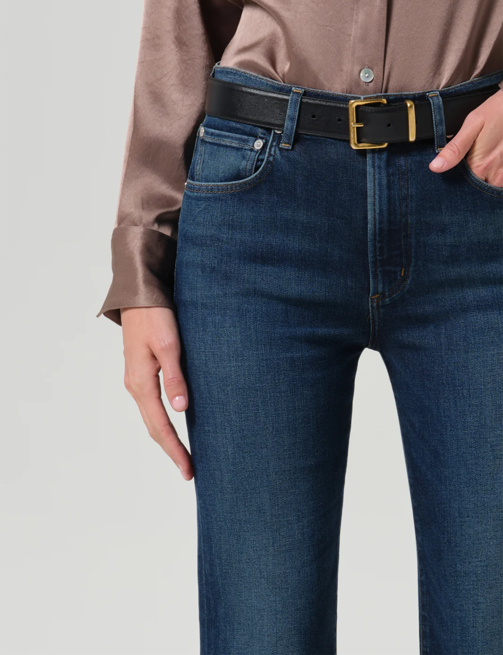 Lilah High Rise Long Bootcut, Moonlight