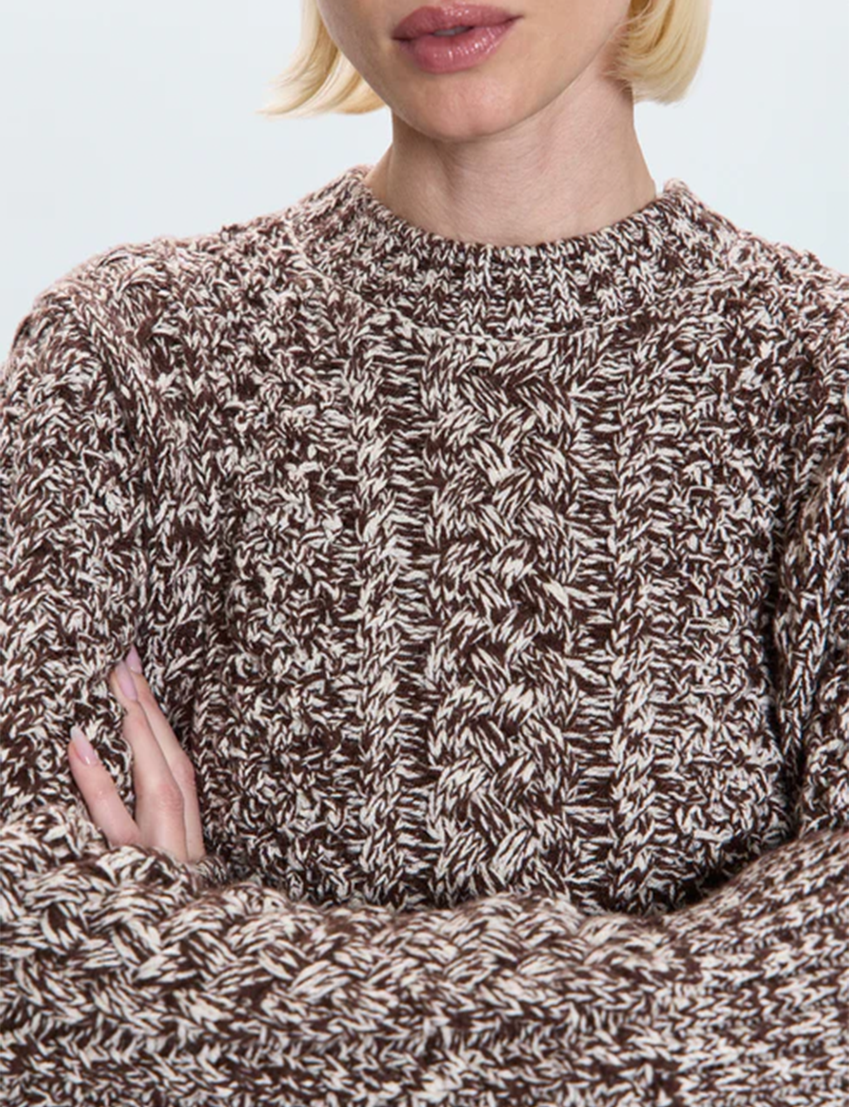 Quinn Sweater, Chocolate Marl