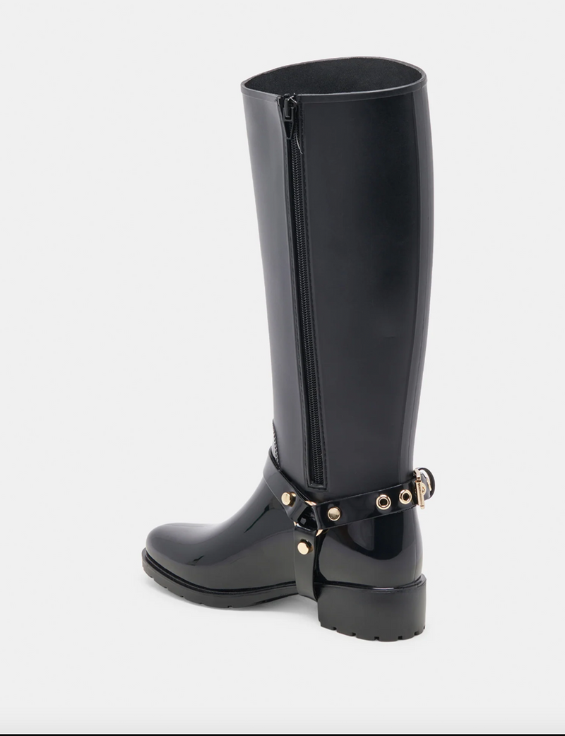 Cloudy H2O Riding Boot, Midnight Patent Stella