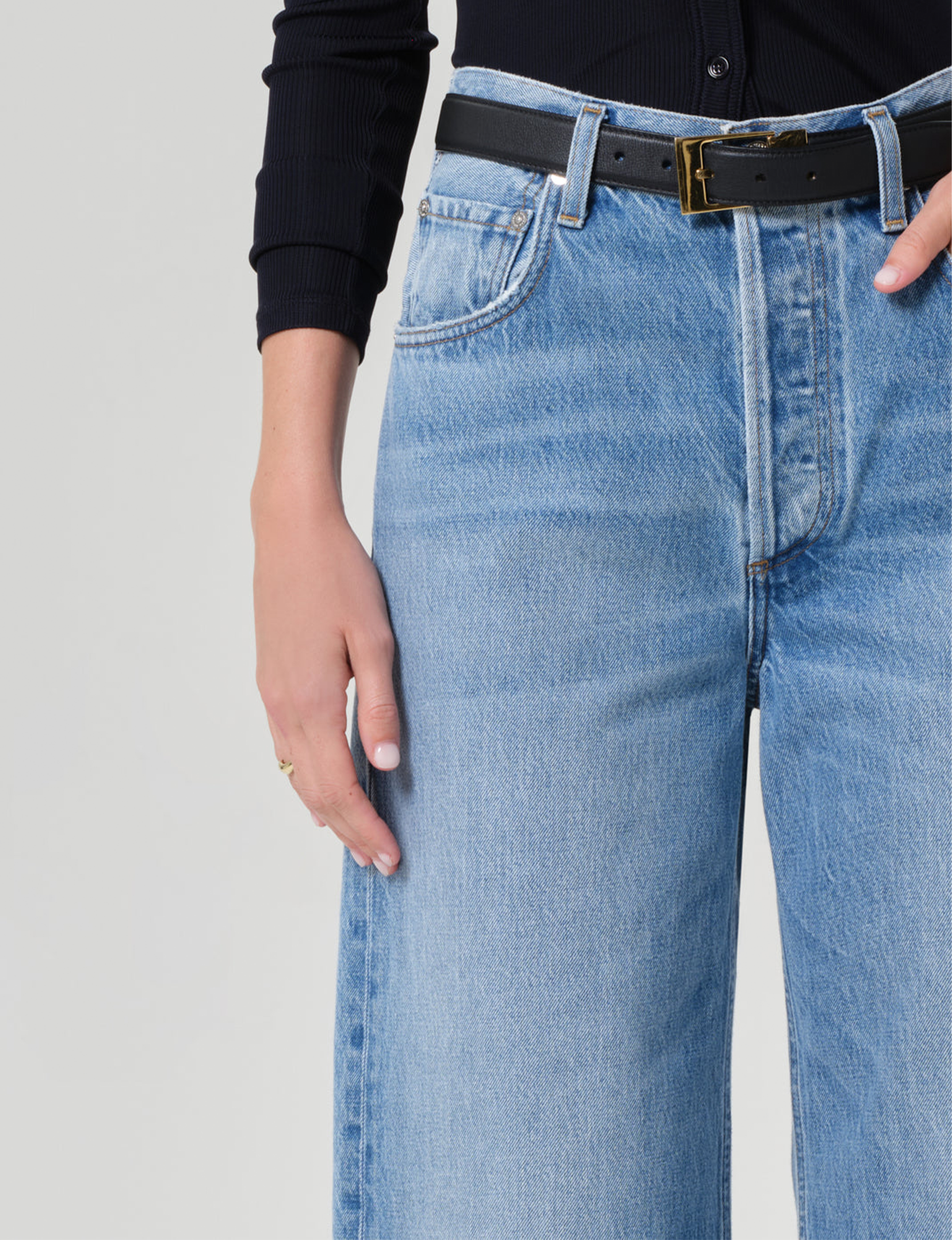 Ayla Raw Hem Crop, Honour