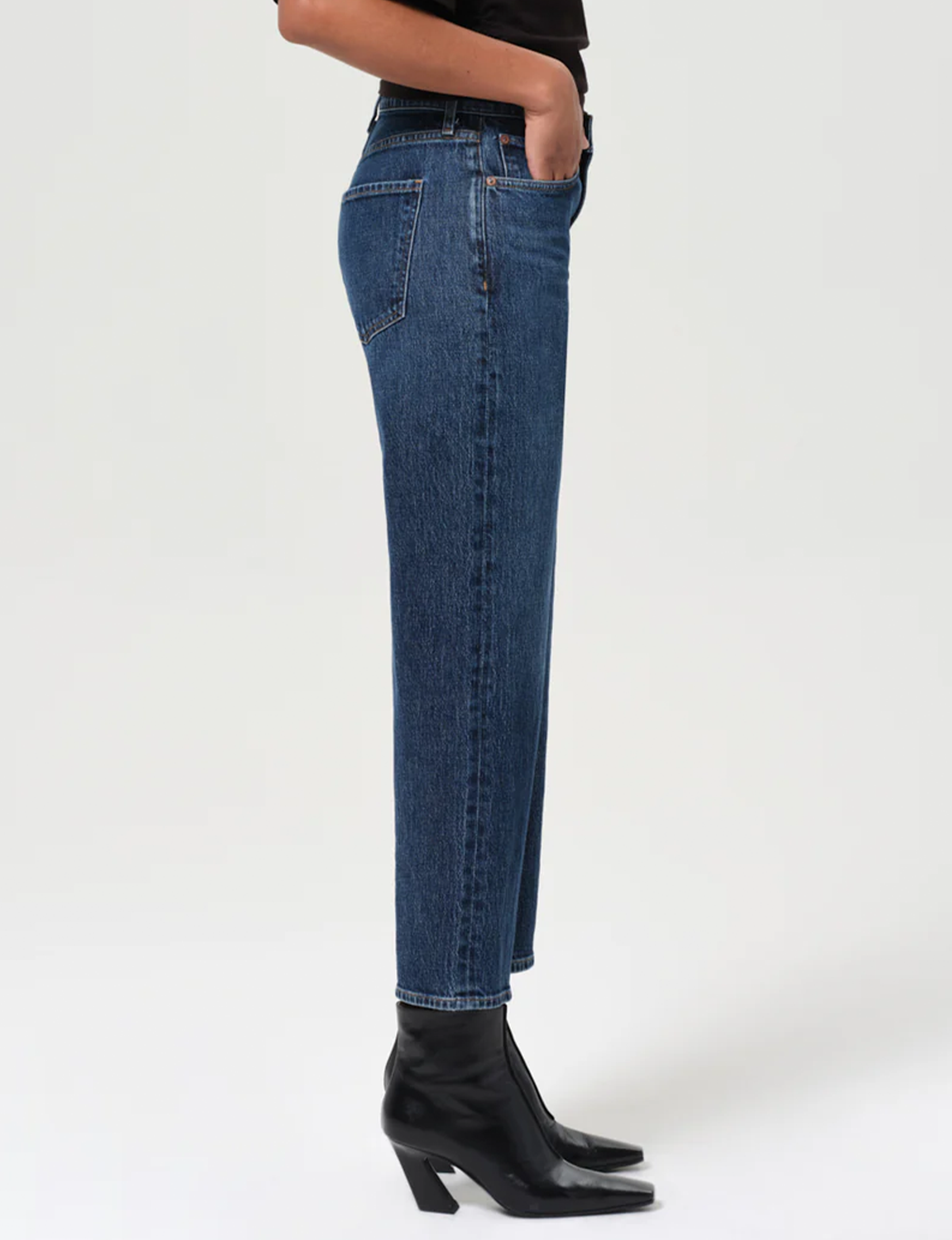 Harper Mid Rise Wide Leg Crop, Echo