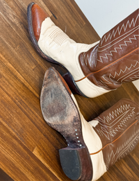 Tony Lama Style K2183 Cowboy Boots, Two Tone