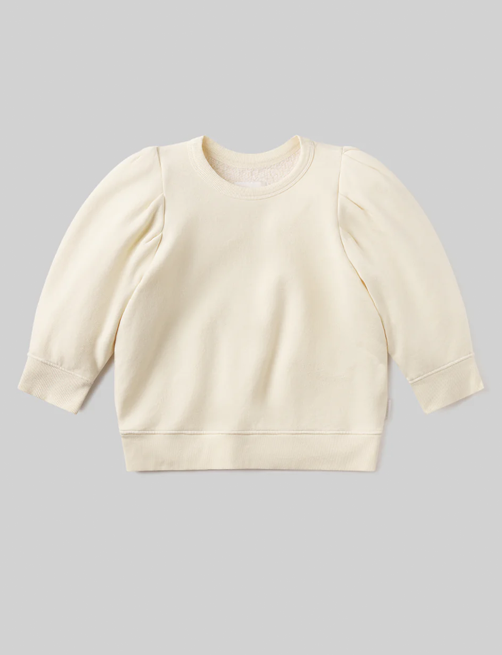 Pleated Crew, Cream