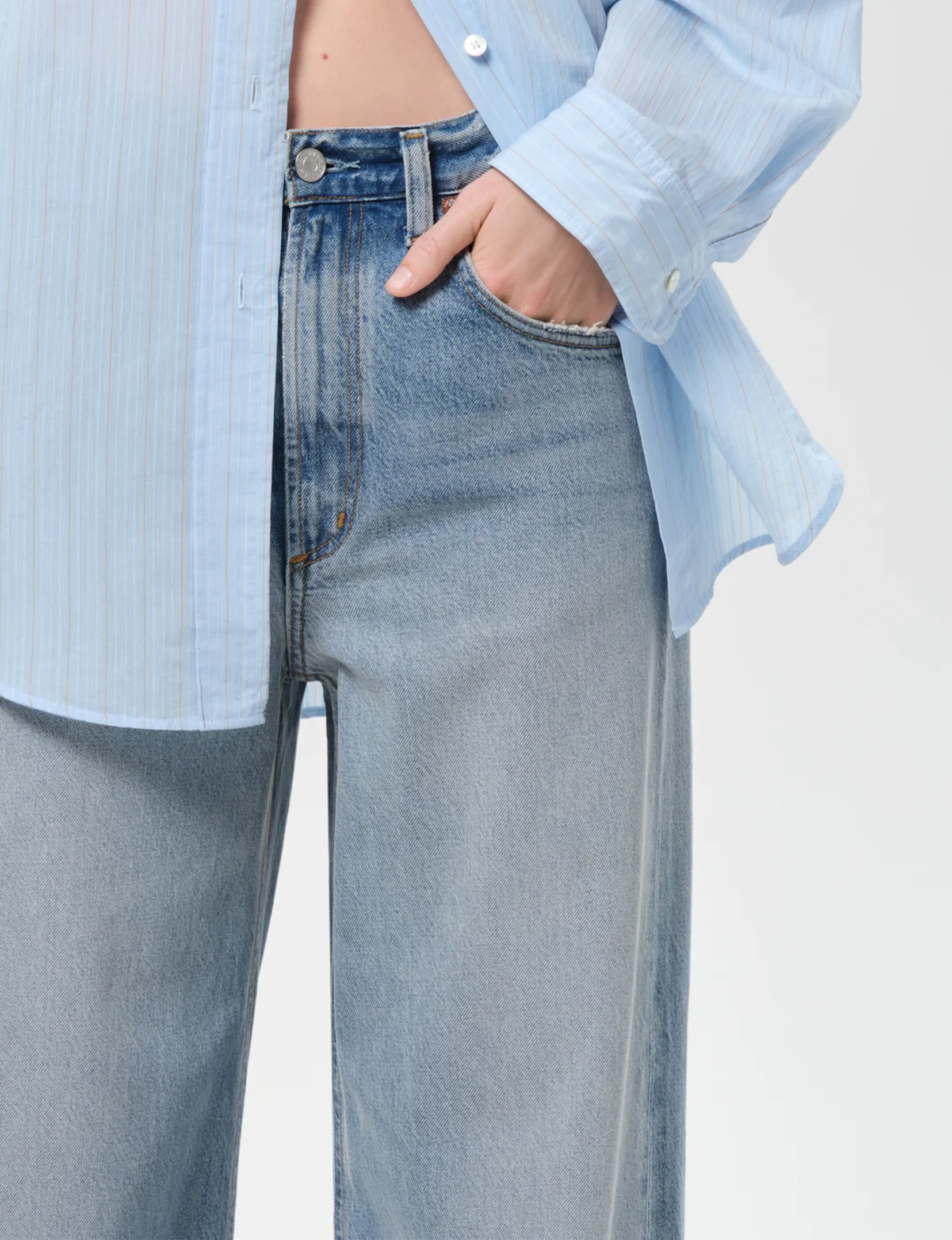 Low Curve Crop Jean, Reset