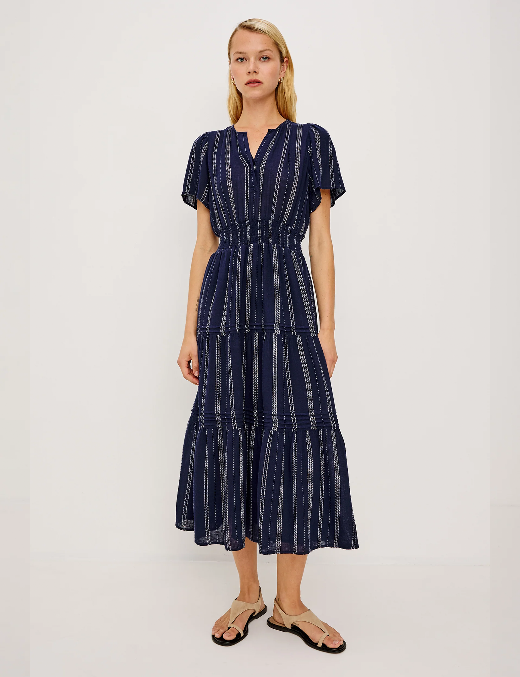 Cannes Dress, Marina Stripe