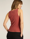 Cooper Sweater Rib Tank, Desert Clay